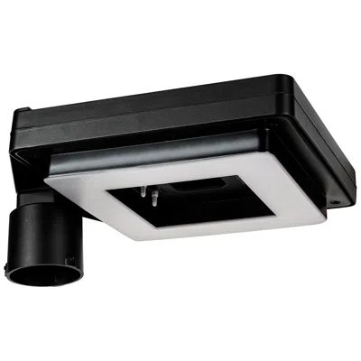 Gama Sonic Contemporary Square 5 1/2" High Black Solar Led Post Light