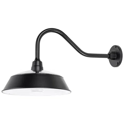 Gama Sonic Cottage 15" High Black Solar Led Outdoor Barn Wall Light