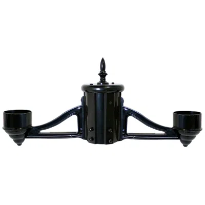Gama Sonic Double Head Bracket Kit With 3" Fitter - Black