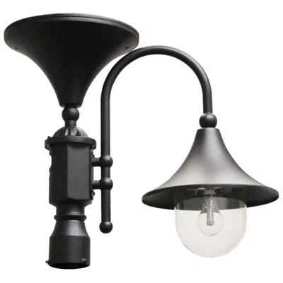 Gama Sonic Everest 19 1/2" High Black Solar Led Pier-mount Outdoor Light