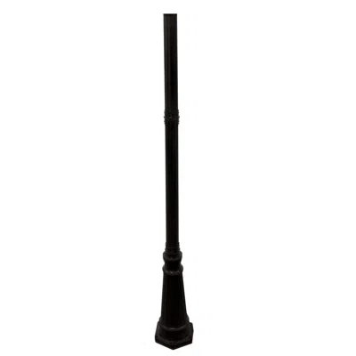 Gama Sonic Imperial 79" High Black Outdoor Post Light Pole