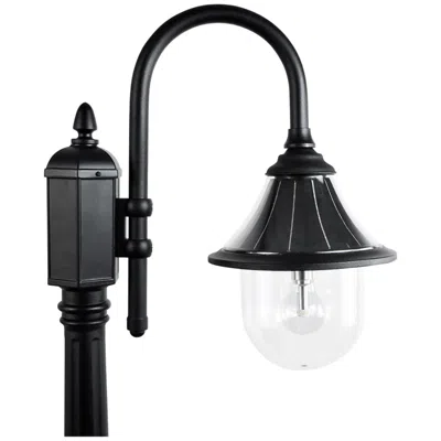 Gama Sonic Orion 94 3/4" High Black Dusk To Dawn Solar Led Post Light