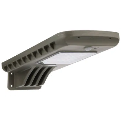 Gama Sonic Refuge 12"w Dark Gray Motion Sensor Solar Led Security Light