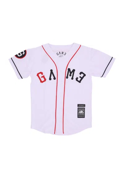 Game Bottoni Man Baseball Jersey White/black/red