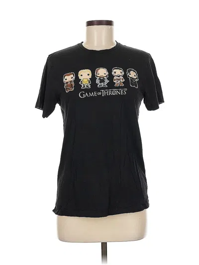 Pre-owned Game Of Thrones Short Sleeve T-shirt In Black
