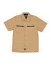 Game Short Sleeve Shirt Chicano Work Shirt Desert Sand In Brown