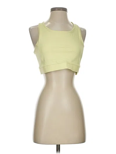 Pre-owned Game Tank Top Yellow Halter Neckline Tops