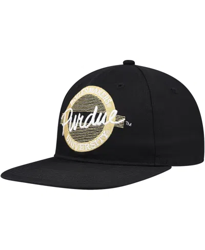 Game The  Unisex Black Purdue Boilermakers Retro Circle Snapback Hat In Blue