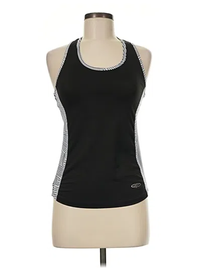 Pre-owned Game Time Sleeveless Top Black Halter Neckline Tops