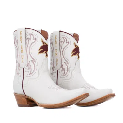 Gameday Boots Women's Shorty Western Texas State University Boots In Ivory In Multi