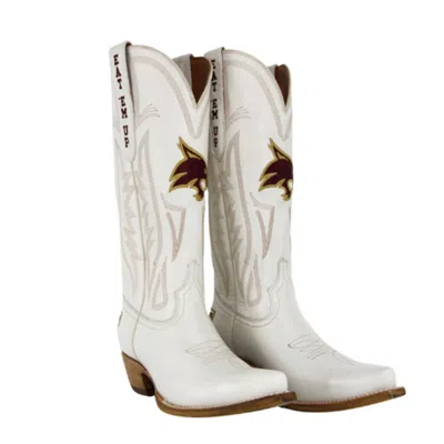 GAMEDAY BOOTS WOMEN'S WESTERN TEXAS STATE BOBCATS BOOTS IN IVORY