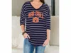 Gameday Couture Auburn University Fall In Line Tunic In Navy In Blue