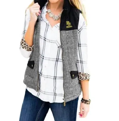 Gameday Couture Baylor University Prep For It Vest In Grey