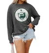 GAMEDAY COUTURE BAYLOR UNIVERSITY TURNING CIRCLES TEE IN CHARCOAL