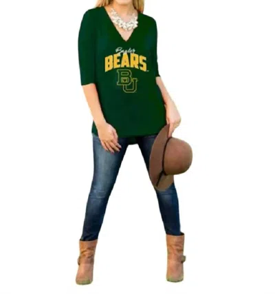 Gameday Couture Baylor University Weekender Top In Green