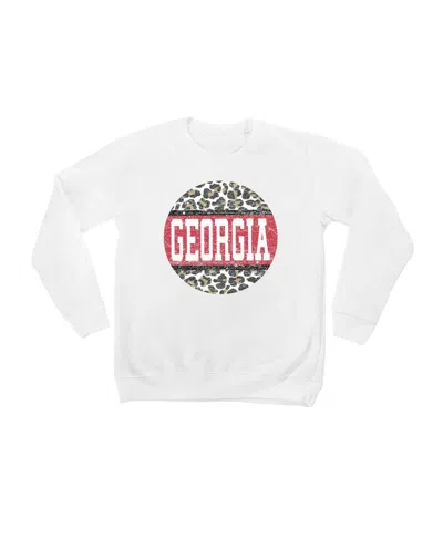 Gameday Couture Kids' Big Boys' And Girls' White Georgia Bulldogs Scoop Score Pullover Sweatshirt