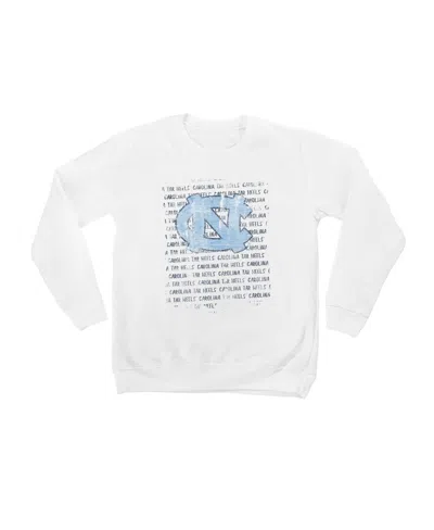 Gameday Couture Kids' Big Boys' And Girls' White North Carolina Tar Heels Bold Type Pullover Sweatshirt