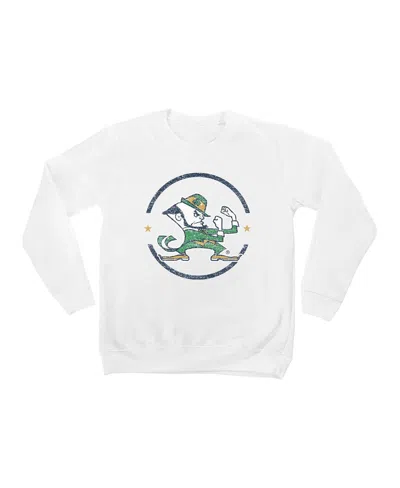 Gameday Couture Kids' Big Boys And Girls White Notre Dame Fighting Irish End Zone Pullover Sweatshirt
