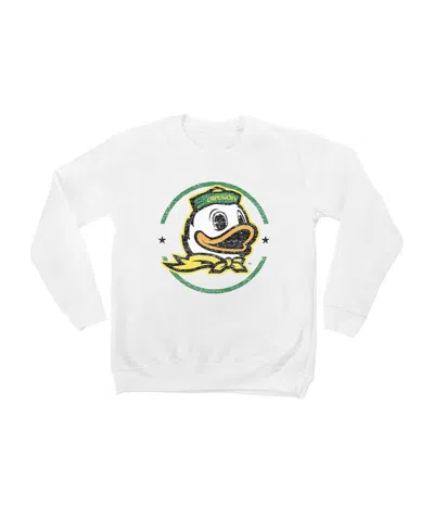 Gameday Couture Kids' Big Boys And Girls White Oregon Ducks End Zone Pullover Sweatshirt