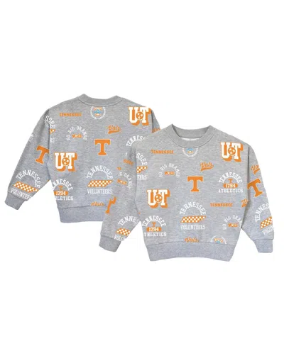 Gameday Couture Kids' Big Girls Gray Tennessee Volunteers Always On Repeat Pullover Sweatshirt