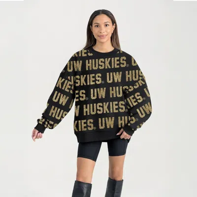 Gameday Couture Black Washington Huskies Hype Era Sweatshirt