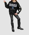 Gameday Couture Duke Blue Devils Star Sleeve Pullover In Black In Black