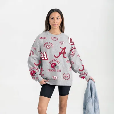 Gameday Couture Gray Alabama Crimson Tide Always On Repeat Fleece Sweatshirt