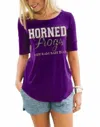 Gameday Couture Half-sleeve Spirit Tee In Purple In Purple
