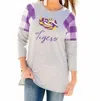 Gameday Couture Lsu Get In Check Tunic In Grey/purple In Multi