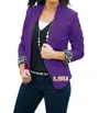 Gameday Couture Lsu Ikat Logo Lined Blazer In Purple In Purple