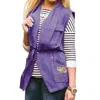 Gameday Couture Lsu Logo Drawstring Vest In Purple In Purple