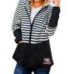 Gameday Couture Lsu On The Move Striped Jacket In Black & White In Multi