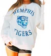 Gameday Couture Memphis Tigers Play On Pullover Sweatshirt In White In White