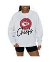 Gameday Couture Men's And Women's Ash Kansas City Chiefs Going Wild Premium Fleece Pullover Sweatshirt In Ash