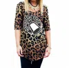 Gameday Couture Mississippi State University Logo Tunic In Leopard In Brown