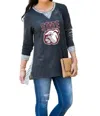 Gameday Couture Mississippi State University Tunic In Grey In Grey