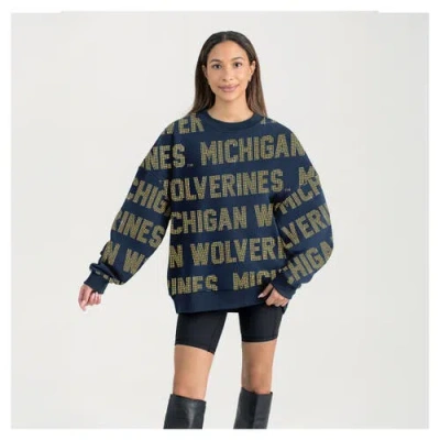 Gameday Couture Navy Michigan Wolverines Hype Era Sweatshirt