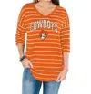 Gameday Couture Oklahoma State University Fall In Line Tunic In Orange In Orange