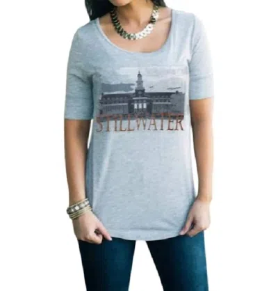 Gameday Couture Oklahoma State University Landmark Tee In Stillwater In Multi