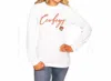 Gameday Couture Oklahoma State University Sleeve Crew Tee In White In White