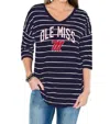 Gameday Couture Ole Miss Fall In Line Tunic In Navy In Blue