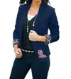 Gameday Couture Ole Miss Ikat Logo Lined Blazer In Navy In Blue