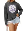 Gameday Couture Tcu Turning Circles Tee In Charcoal In Pink