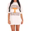 Gameday Couture Tennessee Volunteers Up Your Game Oversized Crewneck Tee In Ivory In White
