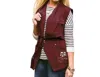 Gameday Couture University Of Arkansas Logo Drawstring Vest In Red In White