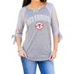 Gameday Couture University Of Arkansas Top In Grey In Grey