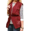 Gameday Couture University Of Arkansas Logo Drawstring Vest In Red In Red