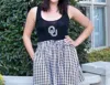 Gameday Couture University Of Oklahoma Logo Houndstooth Tank Dress In Black