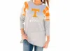 Gameday Couture University Of Tennessee Get In Check Tunic In Grey/orange In Multi