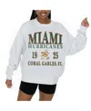 Gameday Couture Women's Ash Miami Hurricanes Premium Fleece Pullover Sweatshirt In White